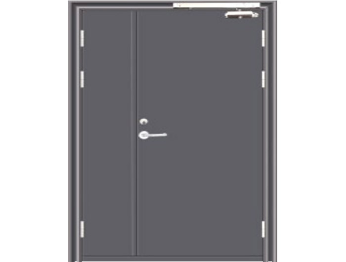 钢质防火子母门(带电磁闭门器)