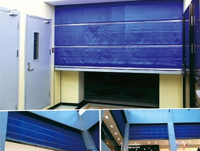 无机双轨防火帘门