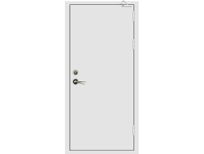 钢木质防火单门(浅灰)