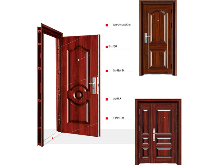 木质隔热防火门