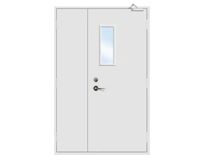 带玻钢质防火子母门