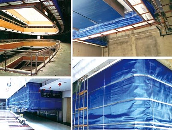 无机单轨防火帘门